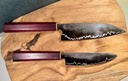 GoMai Lightning Pattern Knives – Chef & Petty Knife Set