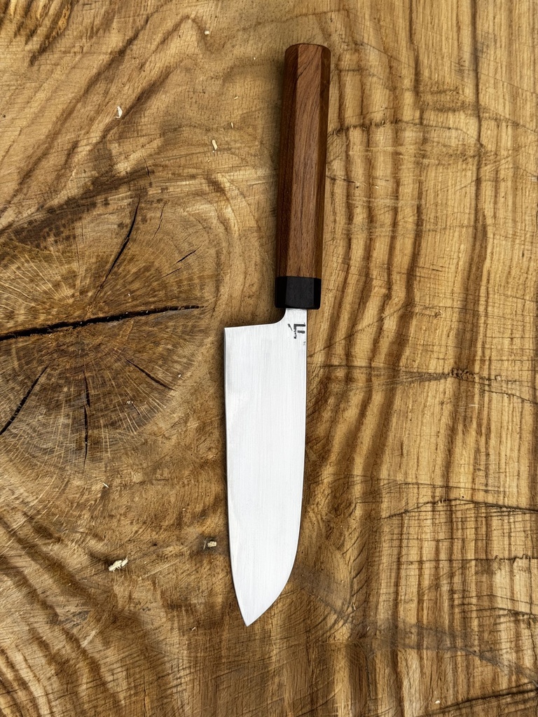 80CrV2 Santoku with a Teak Handle