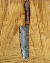 Go Mai Chef’s Knife with Black 80CrV2 Core and Striped Bubinga Handle