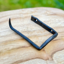 Forged Iron Toilet Roll Holder with Rustic Finish