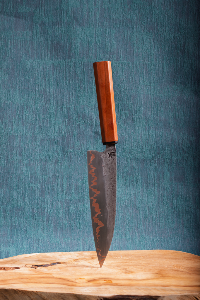 80CrV2 Silver Cumai with Pao Rosa & Buffalo Horn Handle