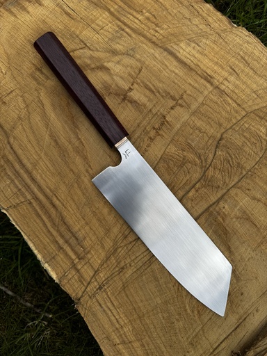 Bunka Hybrid with Nitro-B Steel and Purple Heart Wood Handle