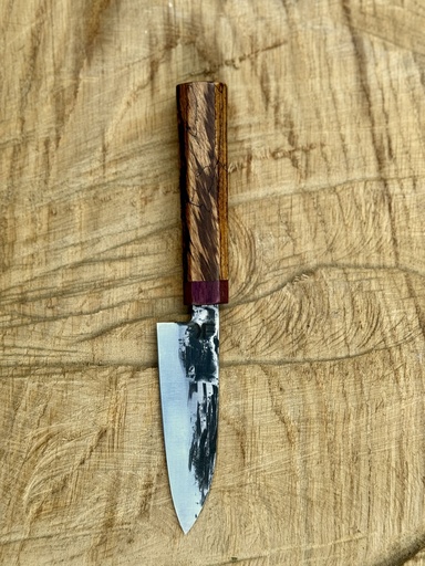 Nitro-B Steel Petty Knife With Purple Heart & Zebrano Handle