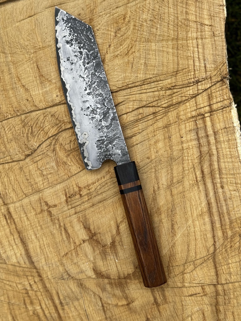 K-Tipped Chef’s Knife with Distal Taper and Mixed Wood Handle