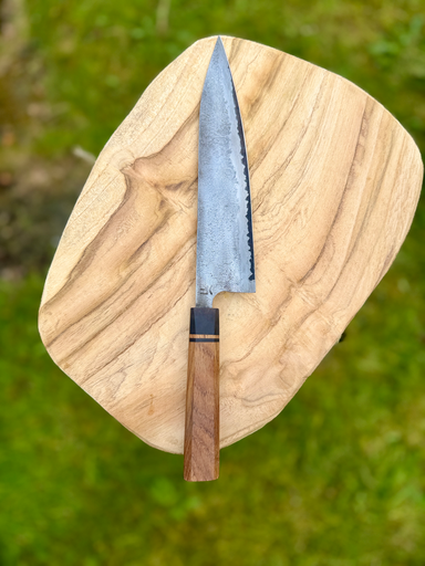 Chef’s with 80CrV2 Core and 15n20 Cladding – Teak & African Blackwood Handle